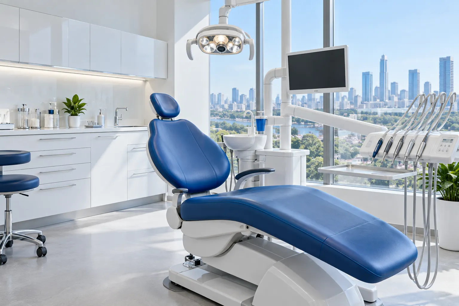 Blue-chair dental clinic